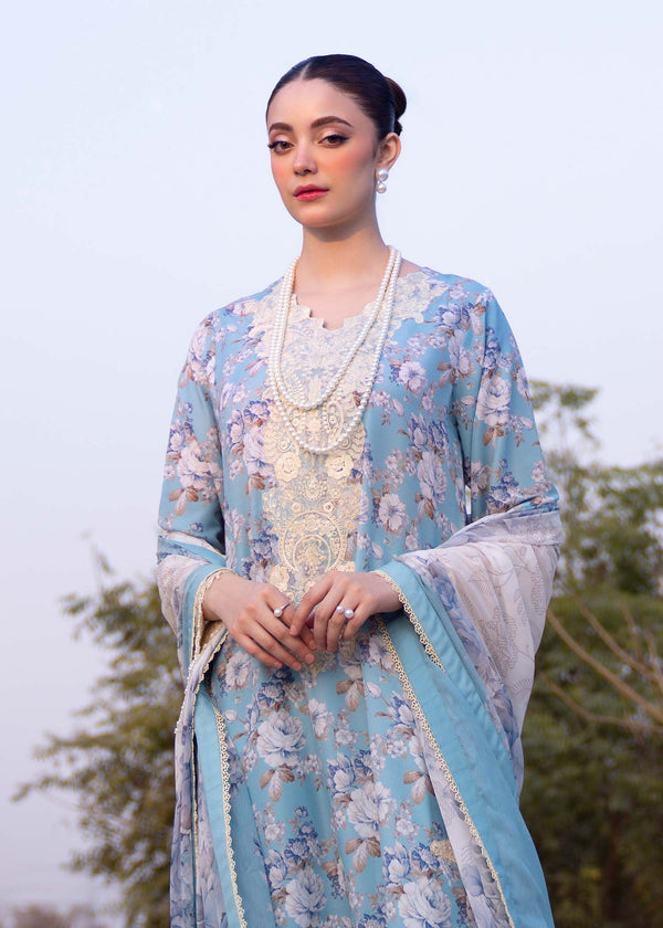 Myeesha | Lamhay Luxury Lawn 25 | Shabnam - Official Myeesha stockist in UK - Sakeena London