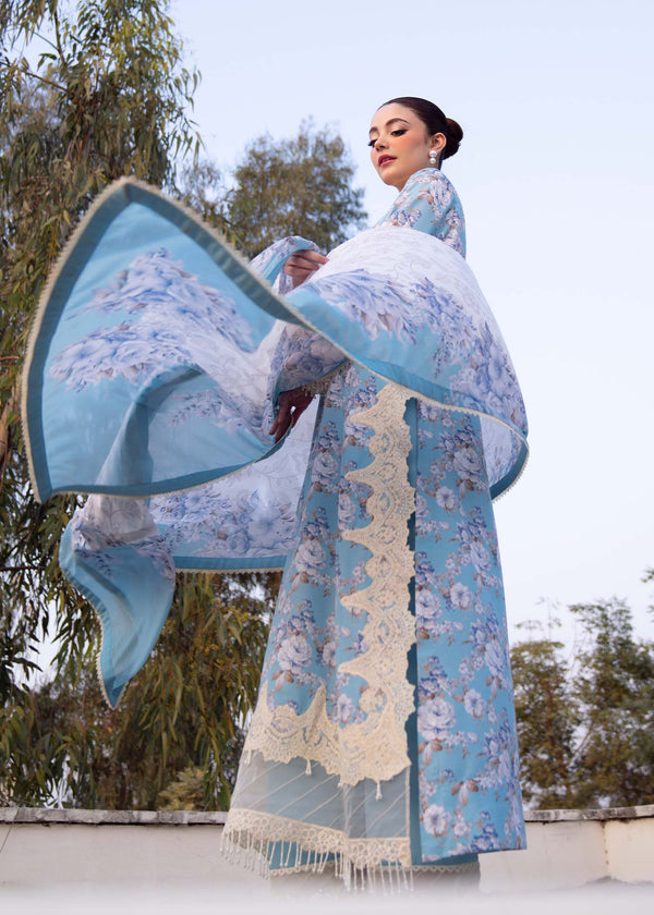 Myeesha | Lamhay Luxury Lawn 25 | Shabnam - Official Myeesha stockist in UK - Sakeena London
