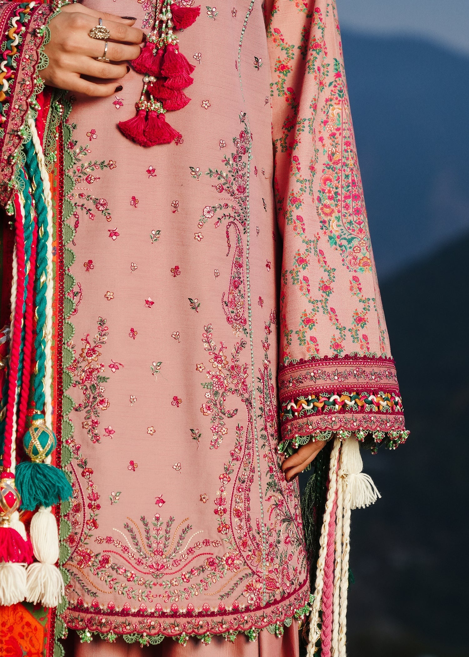 Hussain Rehar | Winter Shawl 24 | Mehr - Official Hussain Rehar stockist in UK - Sakeena London