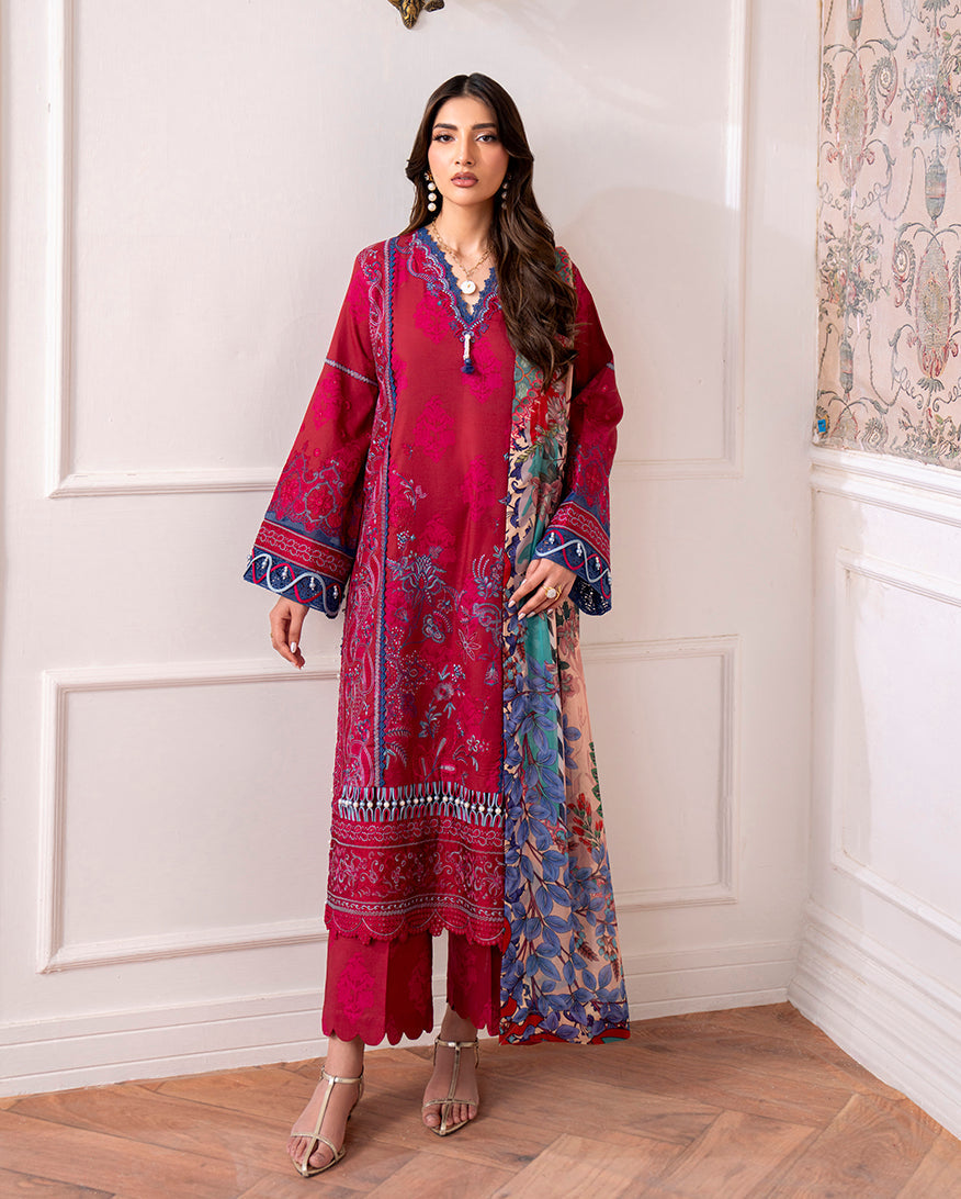 Roheenaz | Aezel Embroidered Cambric | Oriva - Official Roheenaz stockist in UK - Sakeena London