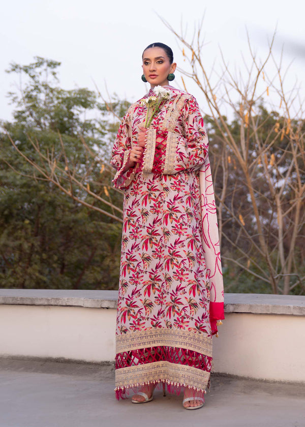 Myeesha | Lamhay Luxury Lawn 25 | Gulab - Official Myeesha stockist in UK - Sakeena London