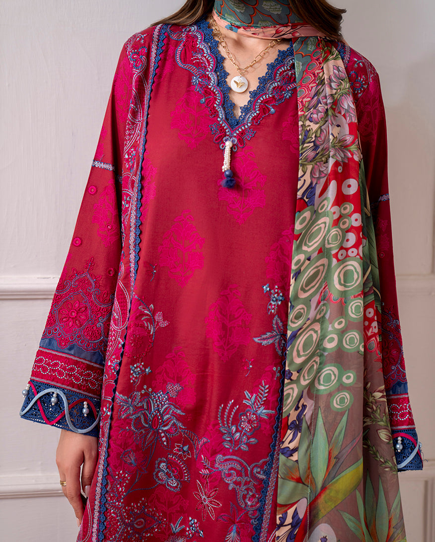 Roheenaz | Aezel Embroidered Cambric | Oriva - Official Roheenaz stockist in UK - Sakeena London
