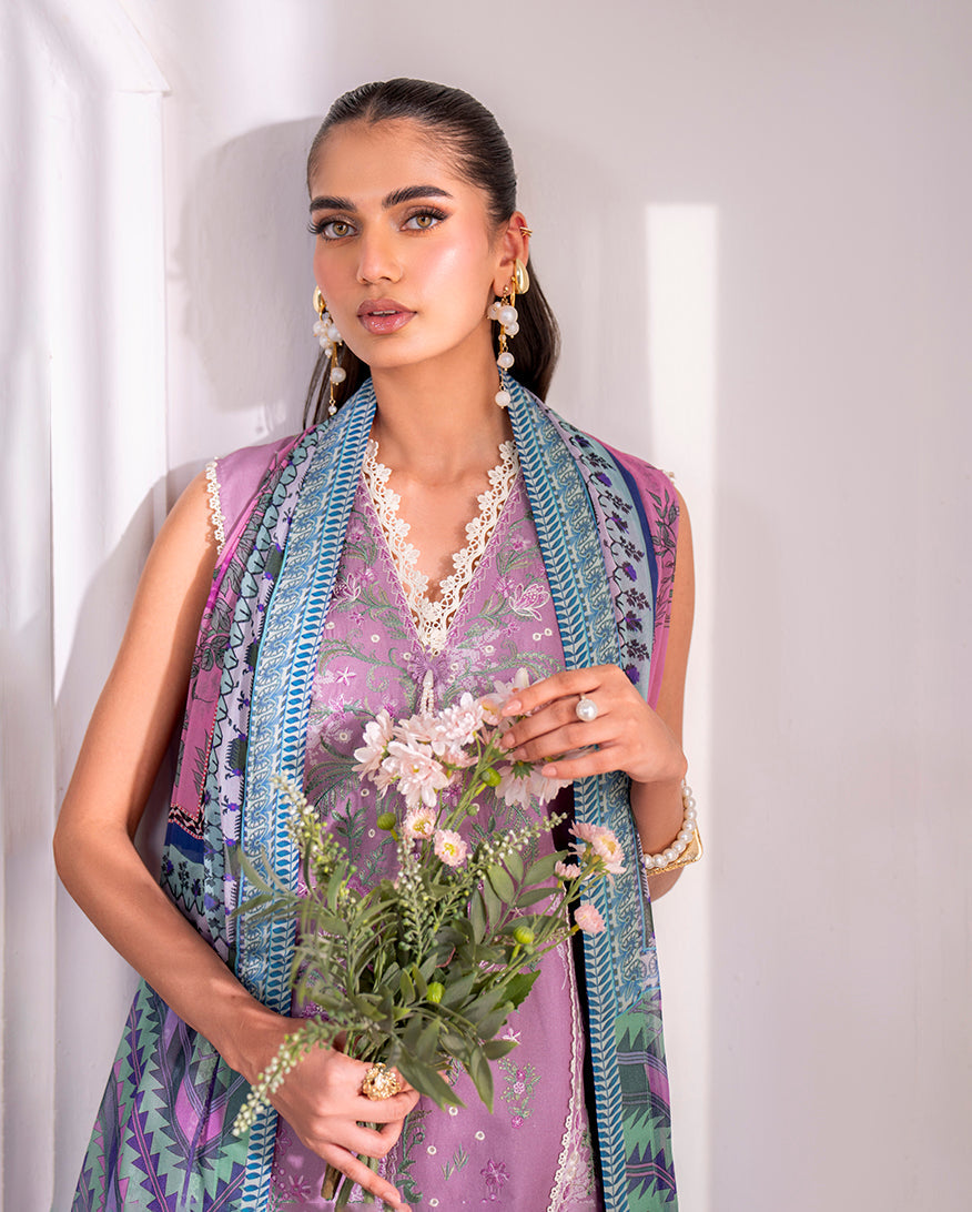 Roheenaz | Aezel Embroidered Cambric | Laila - Official Roheenaz stockist in UK - Sakeena London