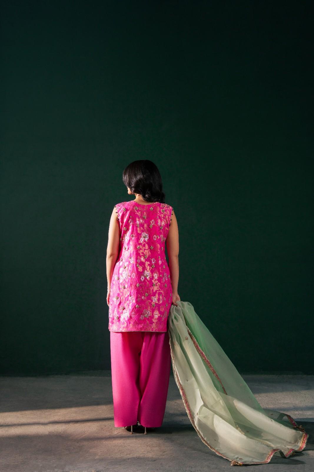 Malook | Dhanak Formals | Cotton Candy - Official Malook stockist in UK - Sakeena London