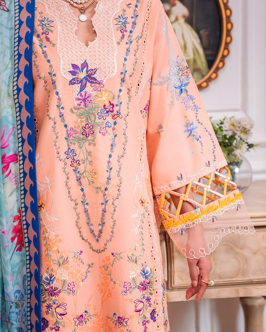 Roheenaz | Aezel Embroidered Cambric | Amal - Official Roheenaz stockist in UK - Sakeena London