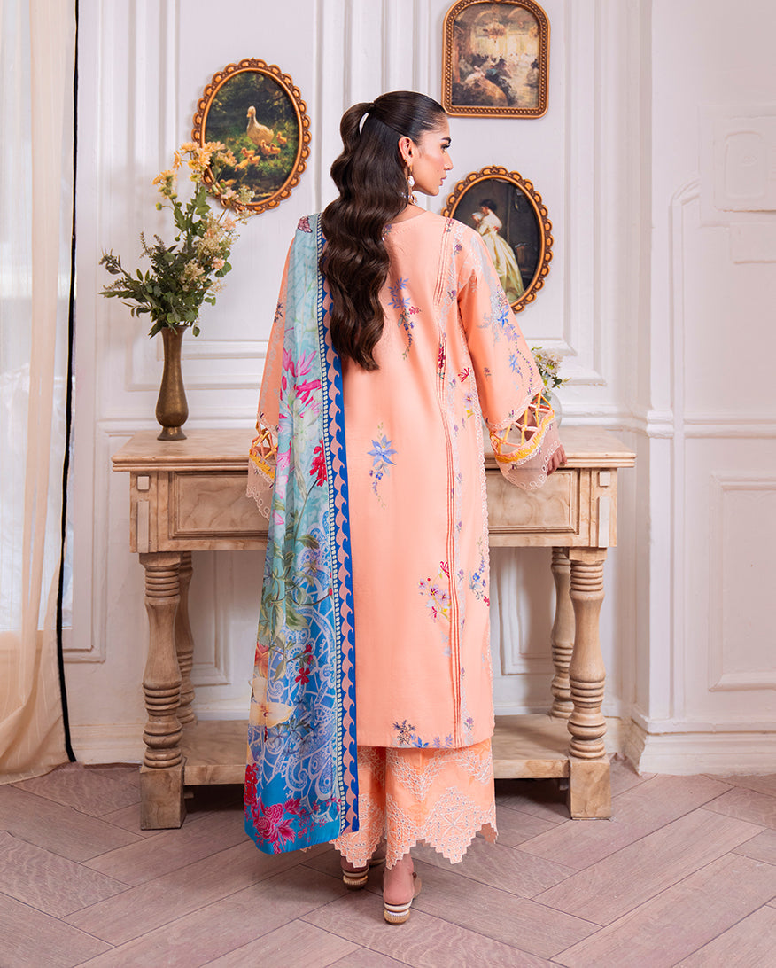 Roheenaz | Aezel Embroidered Cambric | Amal - Official Roheenaz stockist in UK - Sakeena London