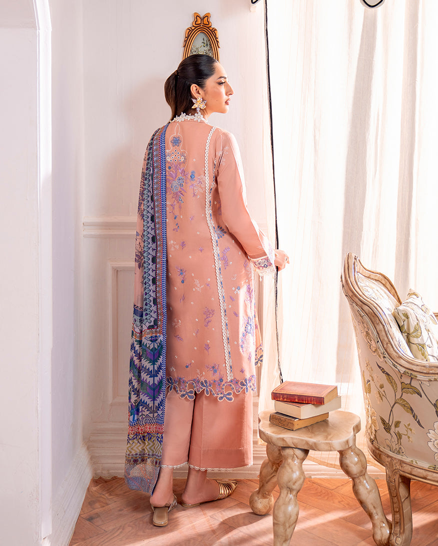 Roheenaz | Aezel Embroidered Cambric | Wareesha - Official Roheenaz stockist in UK - Sakeena London