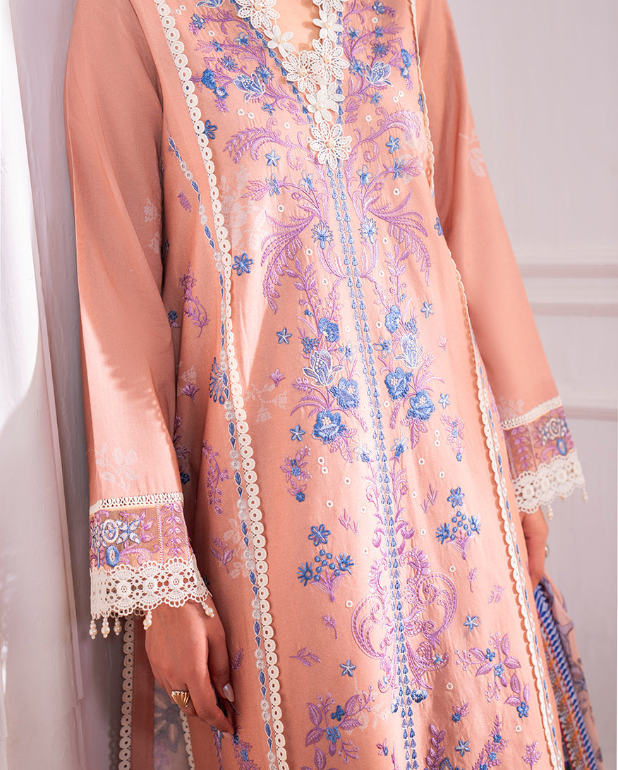 Roheenaz | Aezel Embroidered Cambric | Wareesha - Official Roheenaz stockist in UK - Sakeena London