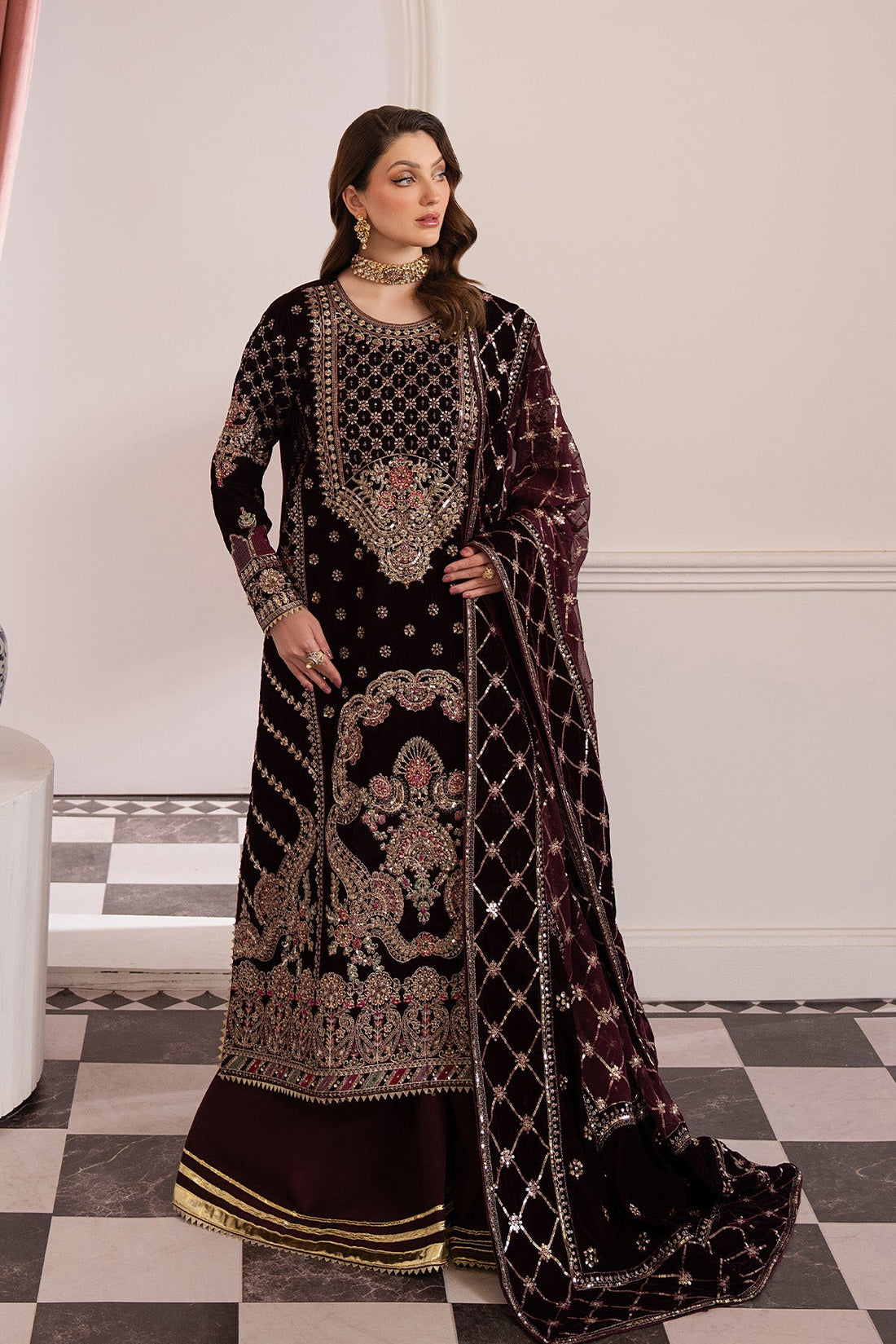 Raeesa Premium | Noirah Velvet | NV-003 - Official Raeesa Premium stockist in UK - Sakeena London