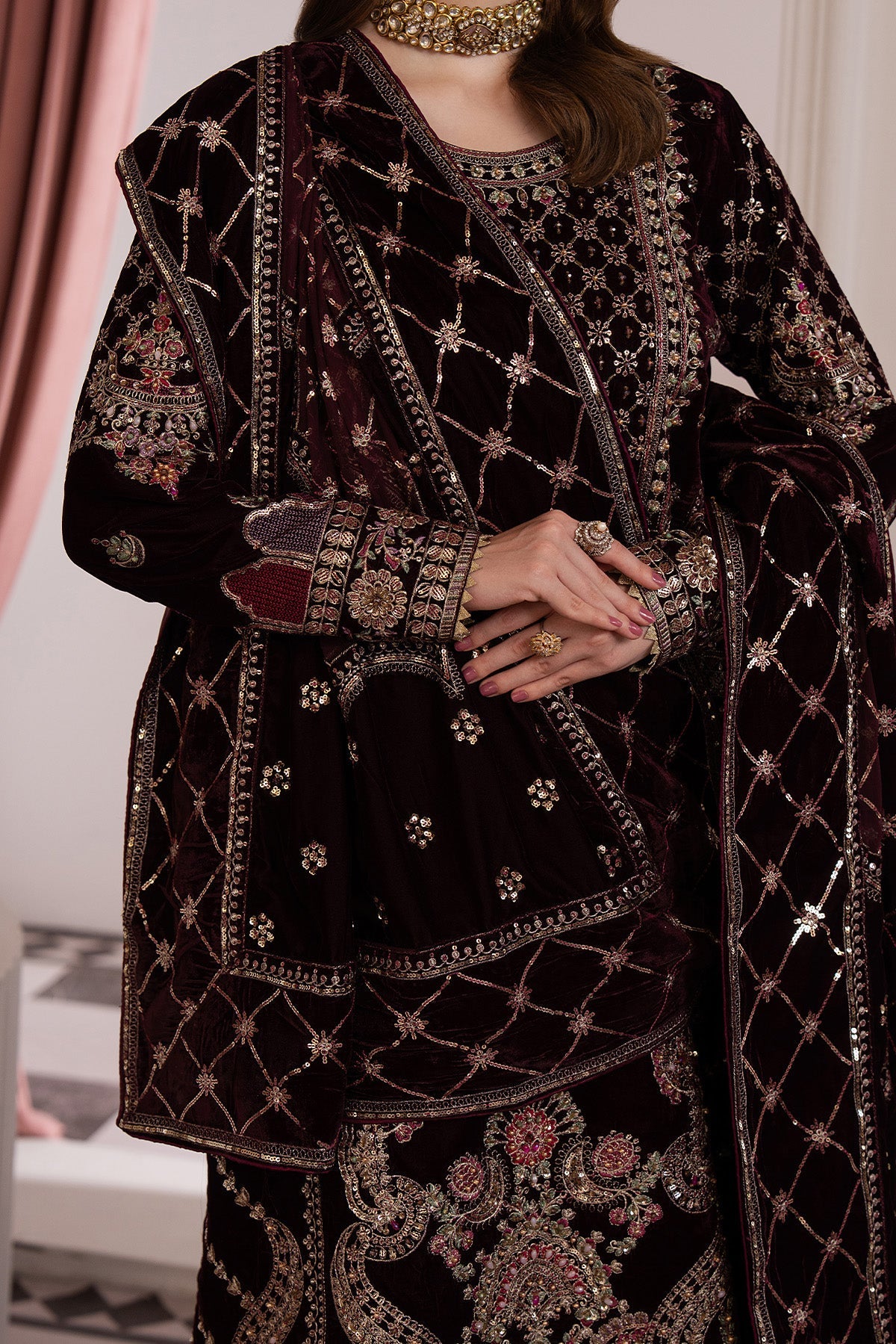 Raeesa Premium | Noirah Velvet | NV-003 - Official Raeesa Premium stockist in UK - Sakeena London