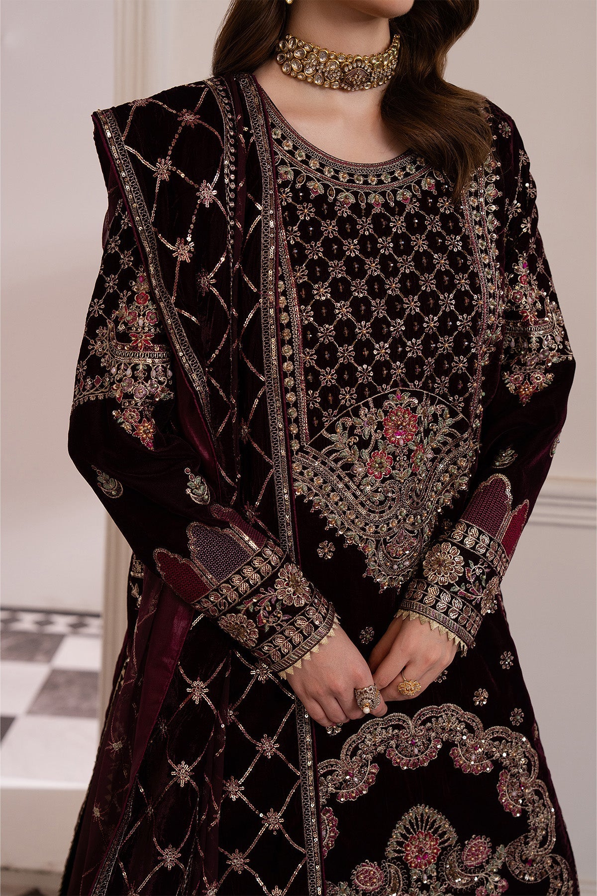 Raeesa Premium | Noirah Velvet | NV-003 - Official Raeesa Premium stockist in UK - Sakeena London