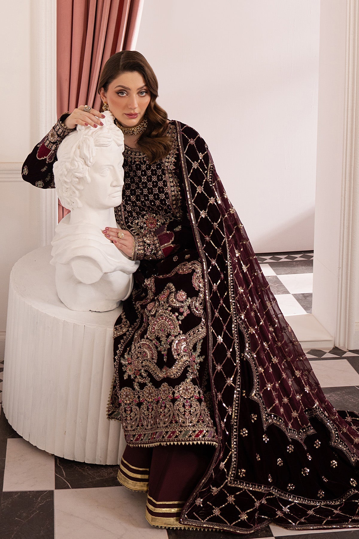 Raeesa Premium | Noirah Velvet | NV-003 - Official Raeesa Premium stockist in UK - Sakeena London