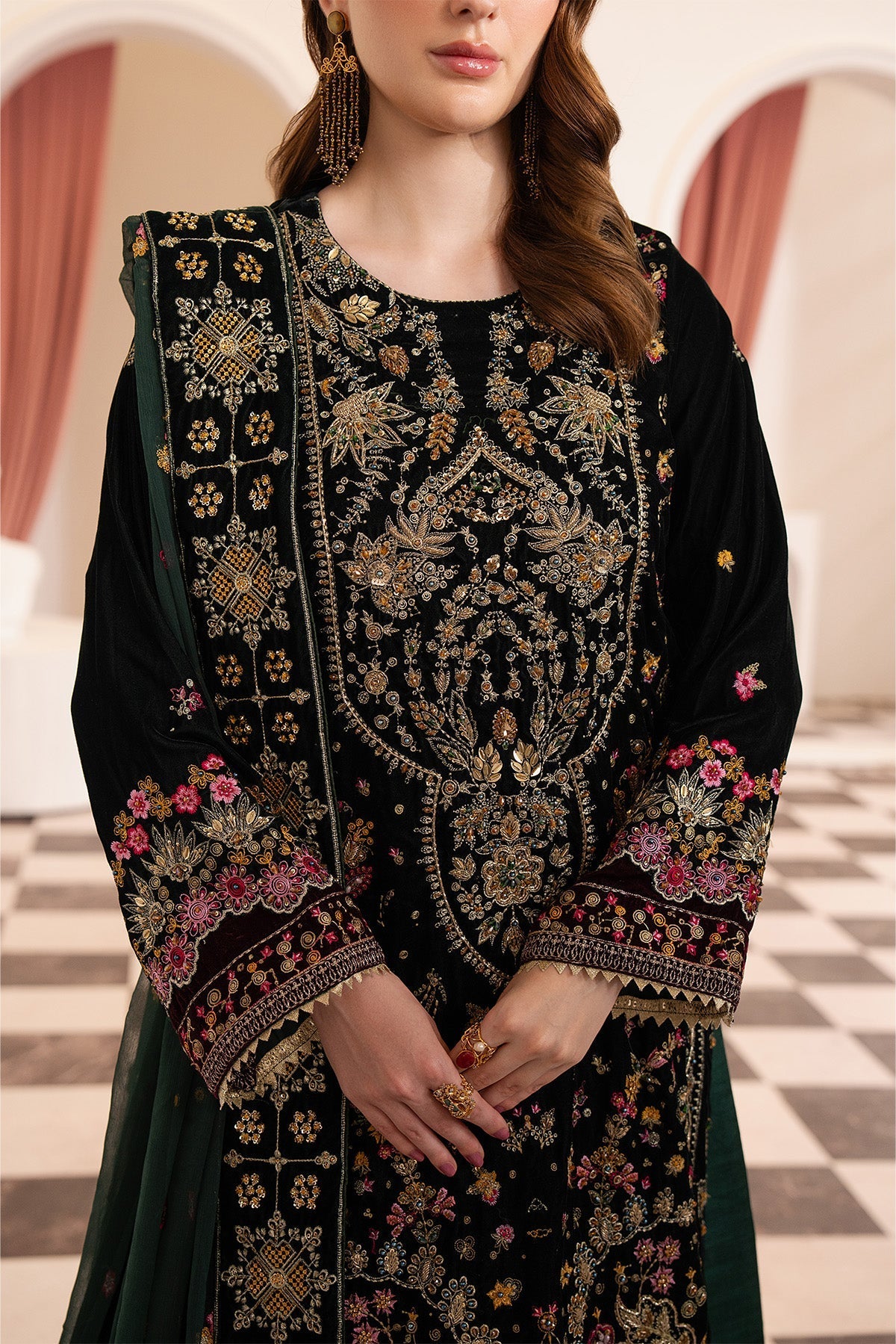 Raeesa Premium | Noirah Velvet | NV-004 - Official Raeesa Premium stockist in UK - Sakeena London