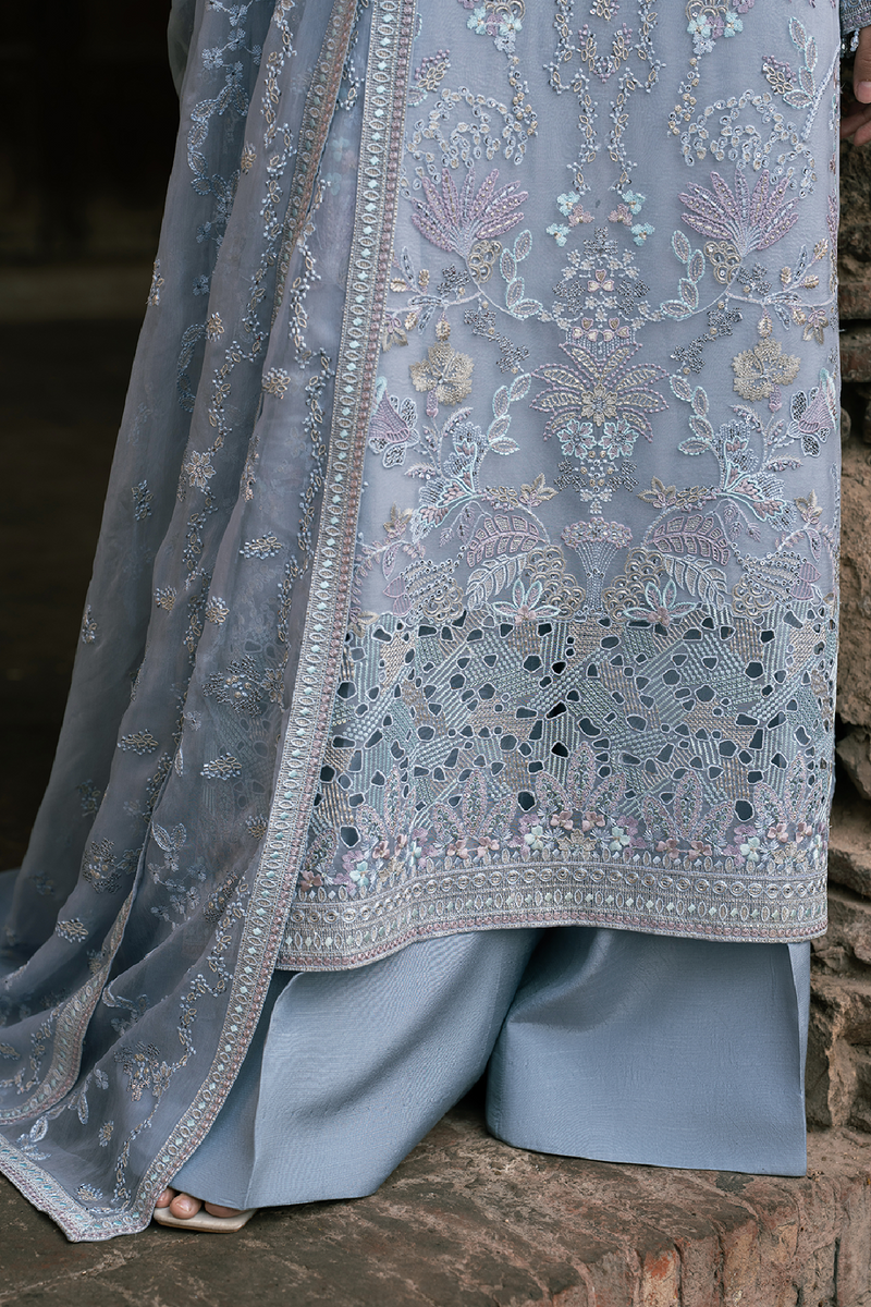 Lavish Premium | Hamsafar Luxury Chiffon | Baby Blue