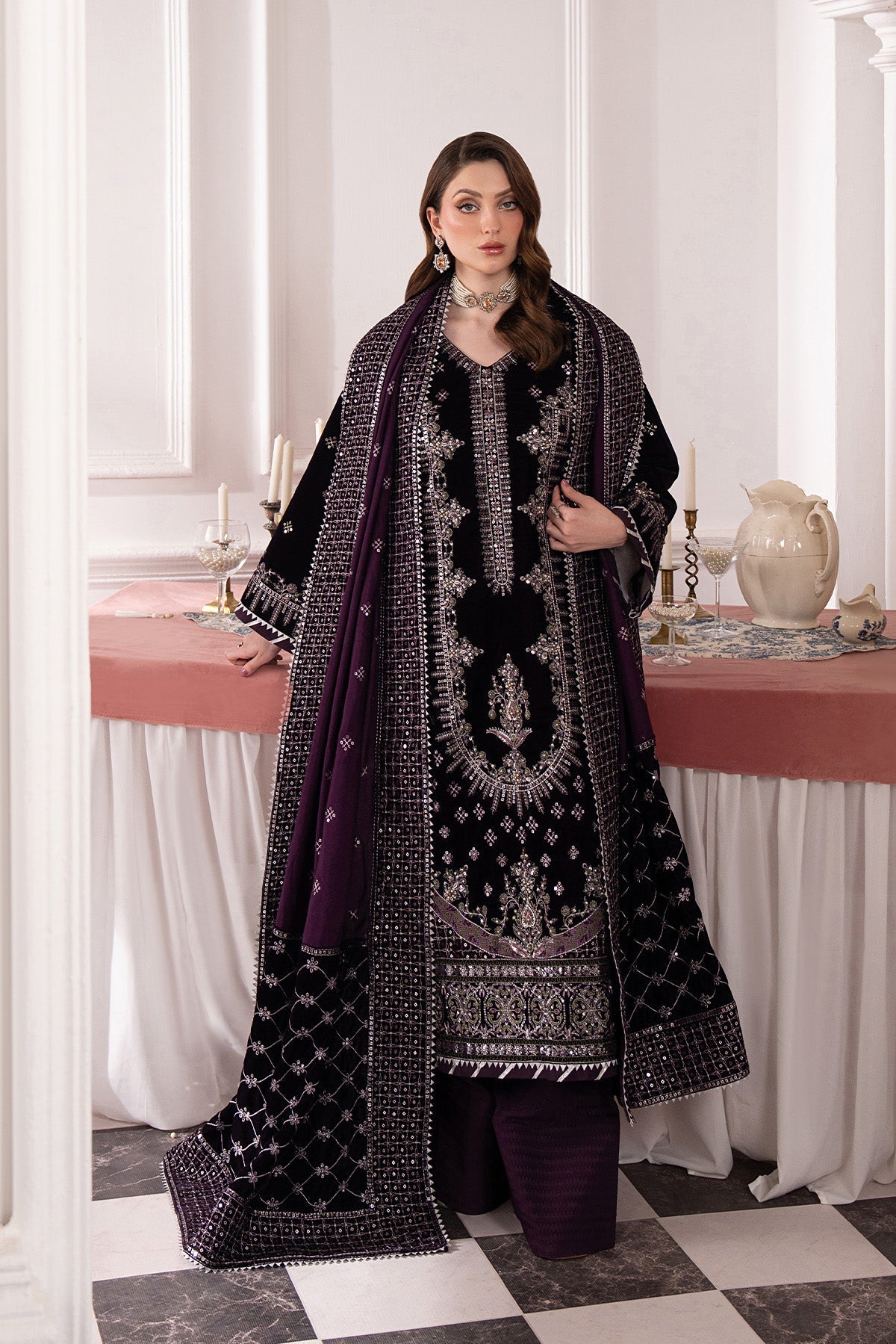 Raeesa Premium | Noirah Velvet | NV-001 - Official Raeesa Premium stockist in UK - Sakeena London