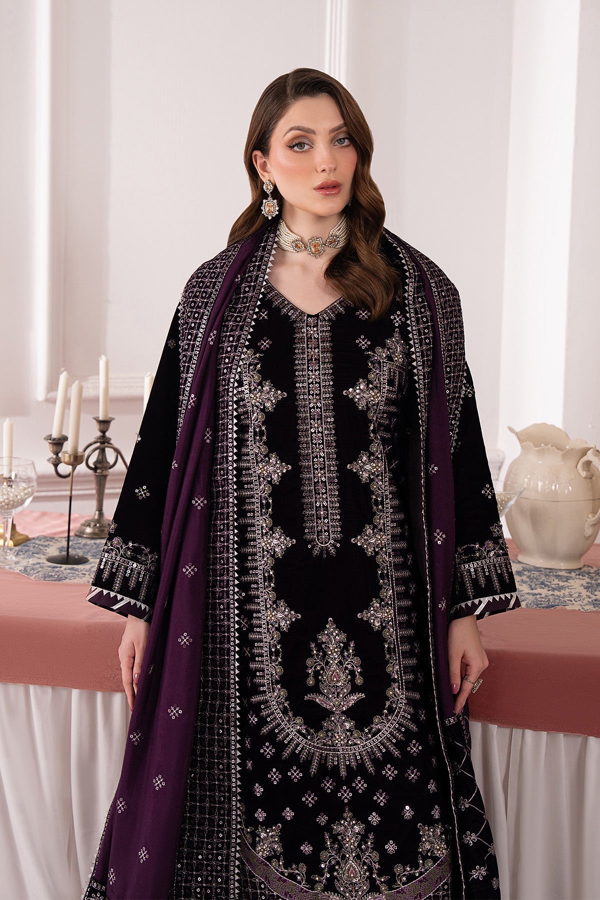 Raeesa Premium | Noirah Velvet | NV-001 - Official Raeesa Premium stockist in UK - Sakeena London
