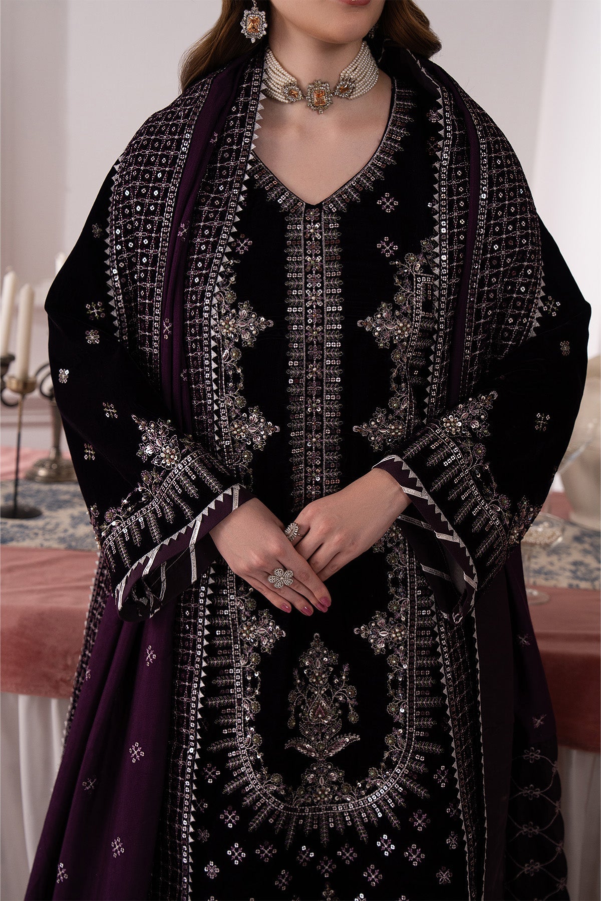 Raeesa Premium | Noirah Velvet | NV-001 - Official Raeesa Premium stockist in UK - Sakeena London