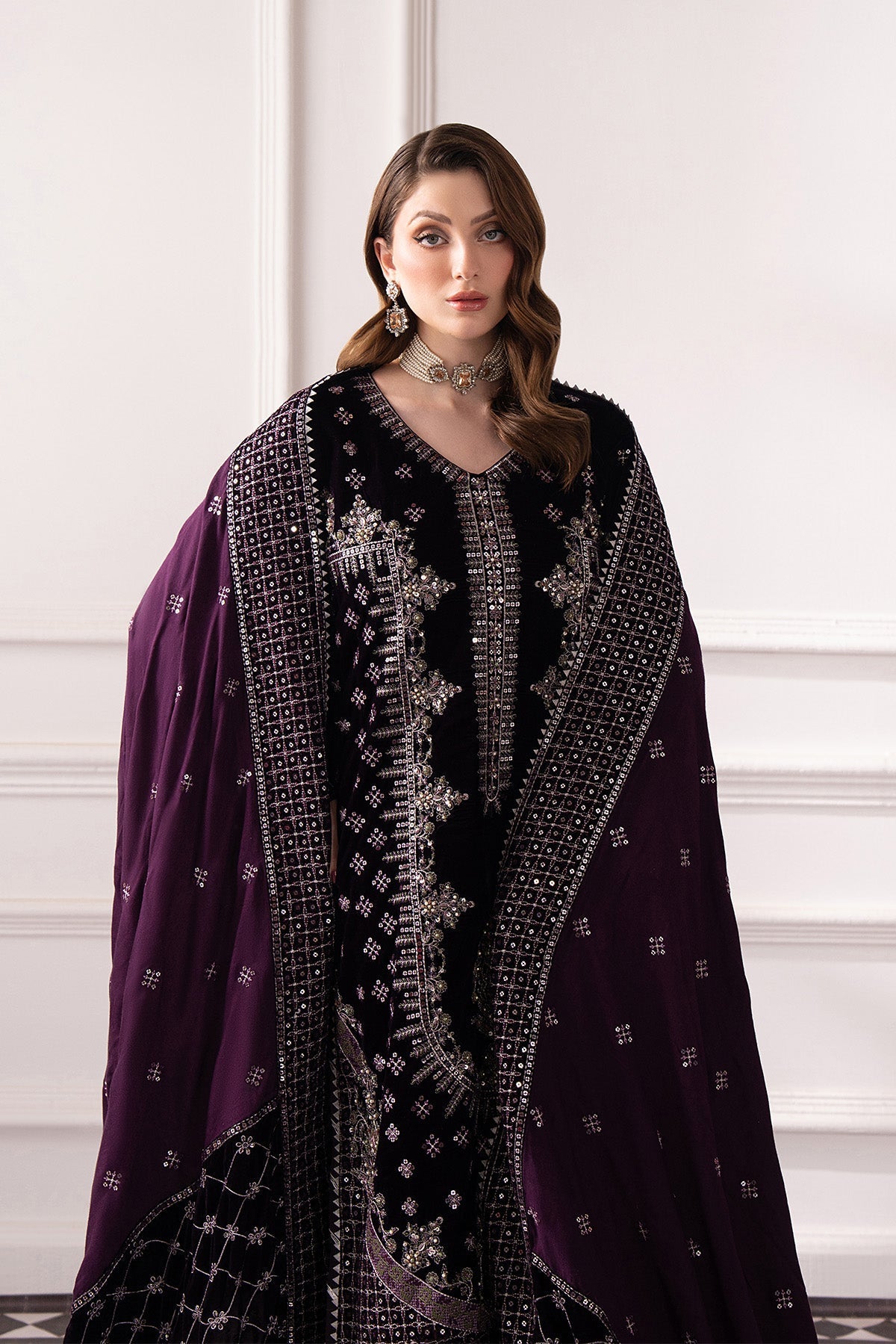 Raeesa Premium | Noirah Velvet | NV-001 - Official Raeesa Premium stockist in UK - Sakeena London