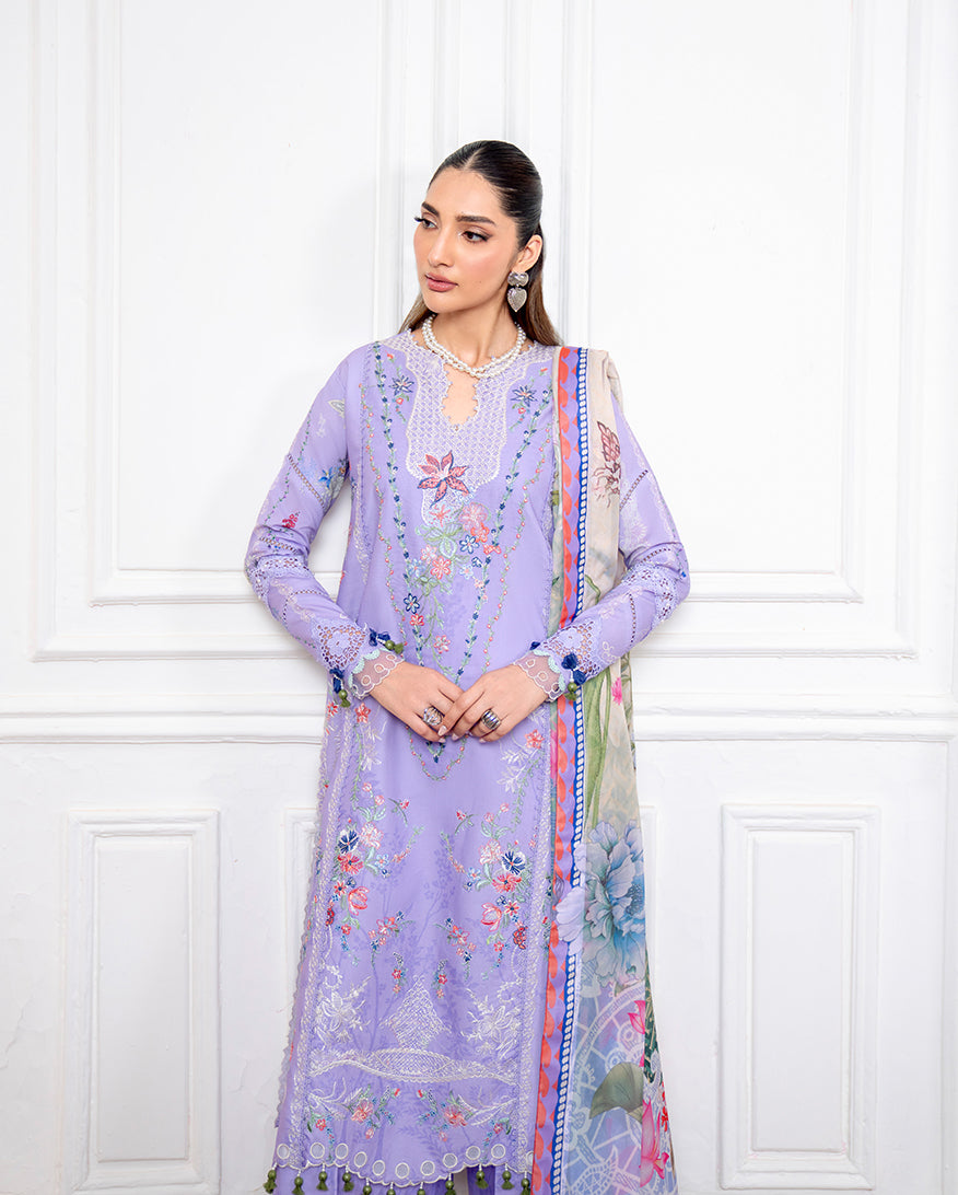 Roheenaz | Aezel Embroidered Cambric | Nivra - Official Roheenaz stockist in UK - Sakeena London