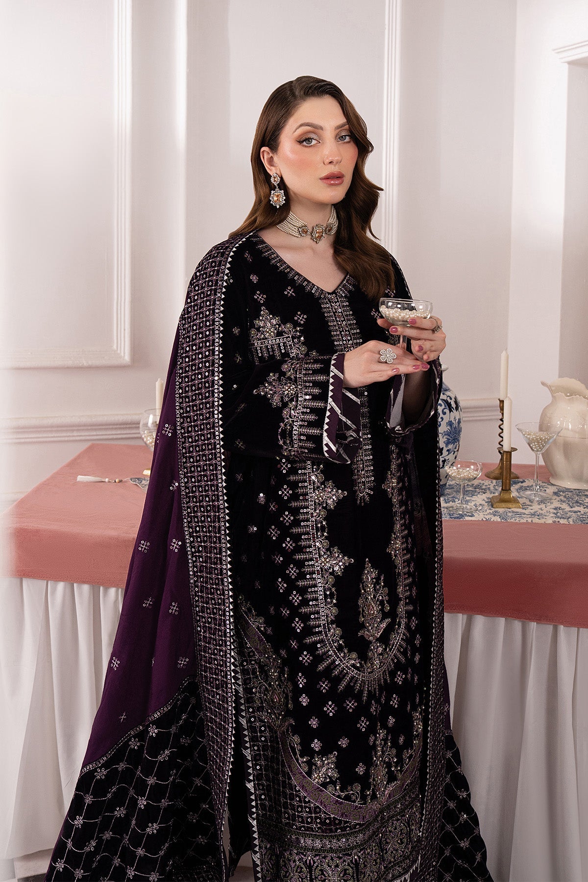 Raeesa Premium | Noirah Velvet | NV-001 - Official Raeesa Premium stockist in UK - Sakeena London