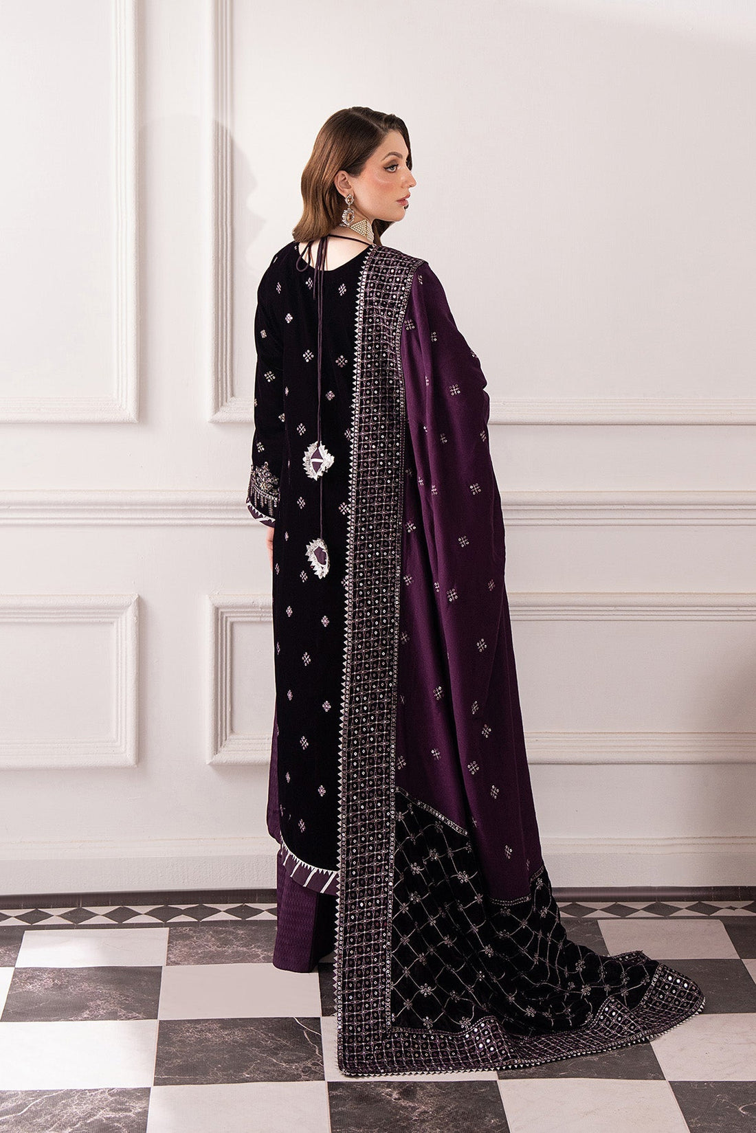 Raeesa Premium | Noirah Velvet | NV-001 - Official Raeesa Premium stockist in UK - Sakeena London