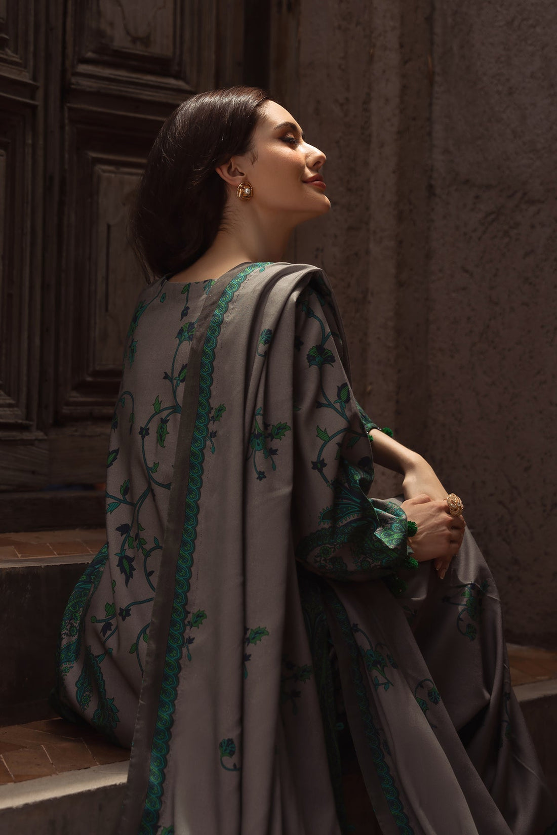 Charizma | C Prints Winter 25 | 3-PC Unstitched Printed Linen Collection CPW5-07 - Official Charizma stockist in UK - Sakeena London