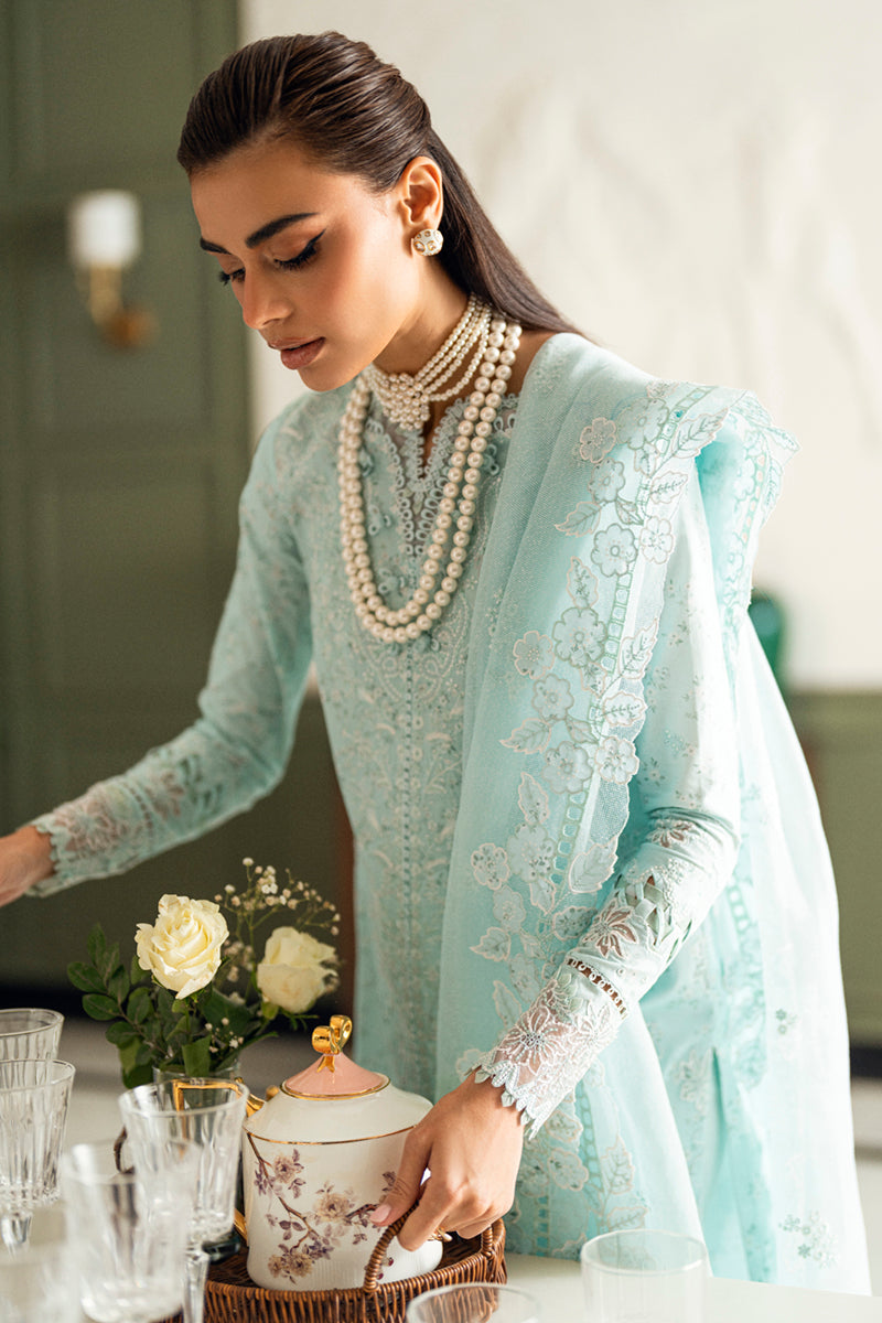 Qalamkar | Chikankari Eid Edit 25 | CS-06 NEESHA - Official Qalamkar stockist in UK - Sakeena London