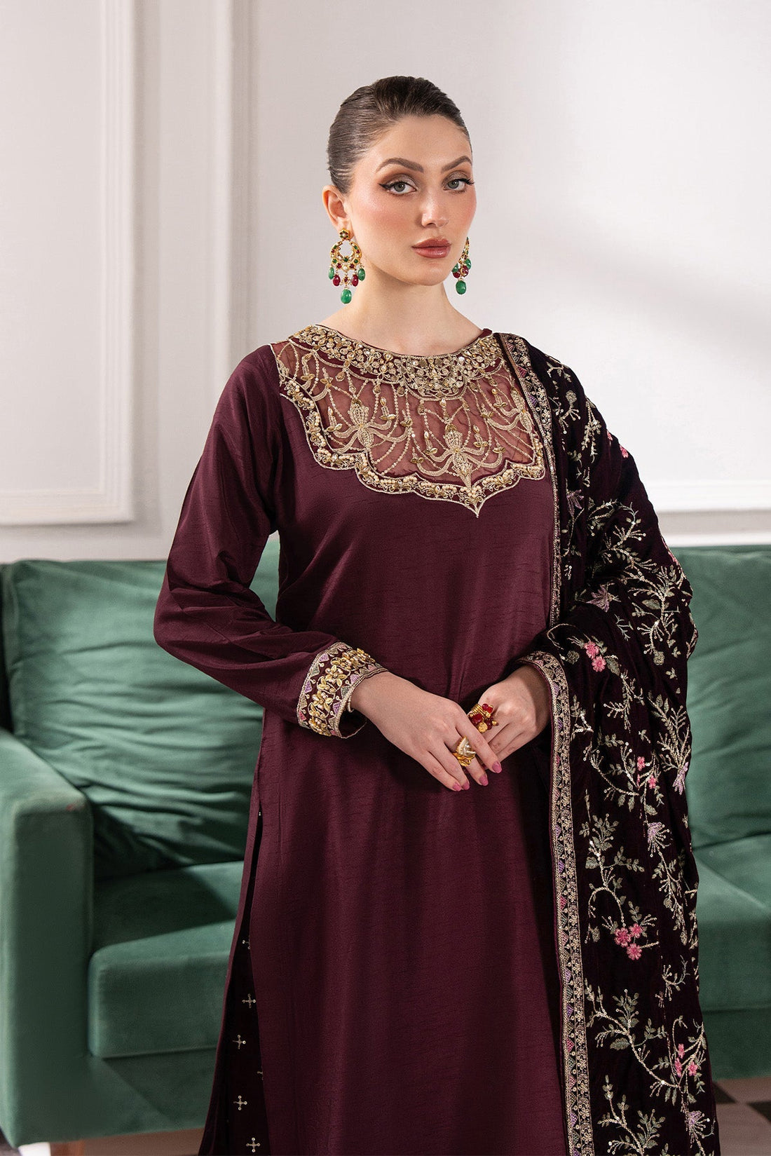 Raeesa Premium | Noirah Velvet | NV-005 - Official Raeesa Premium stockist in UK - Sakeena London