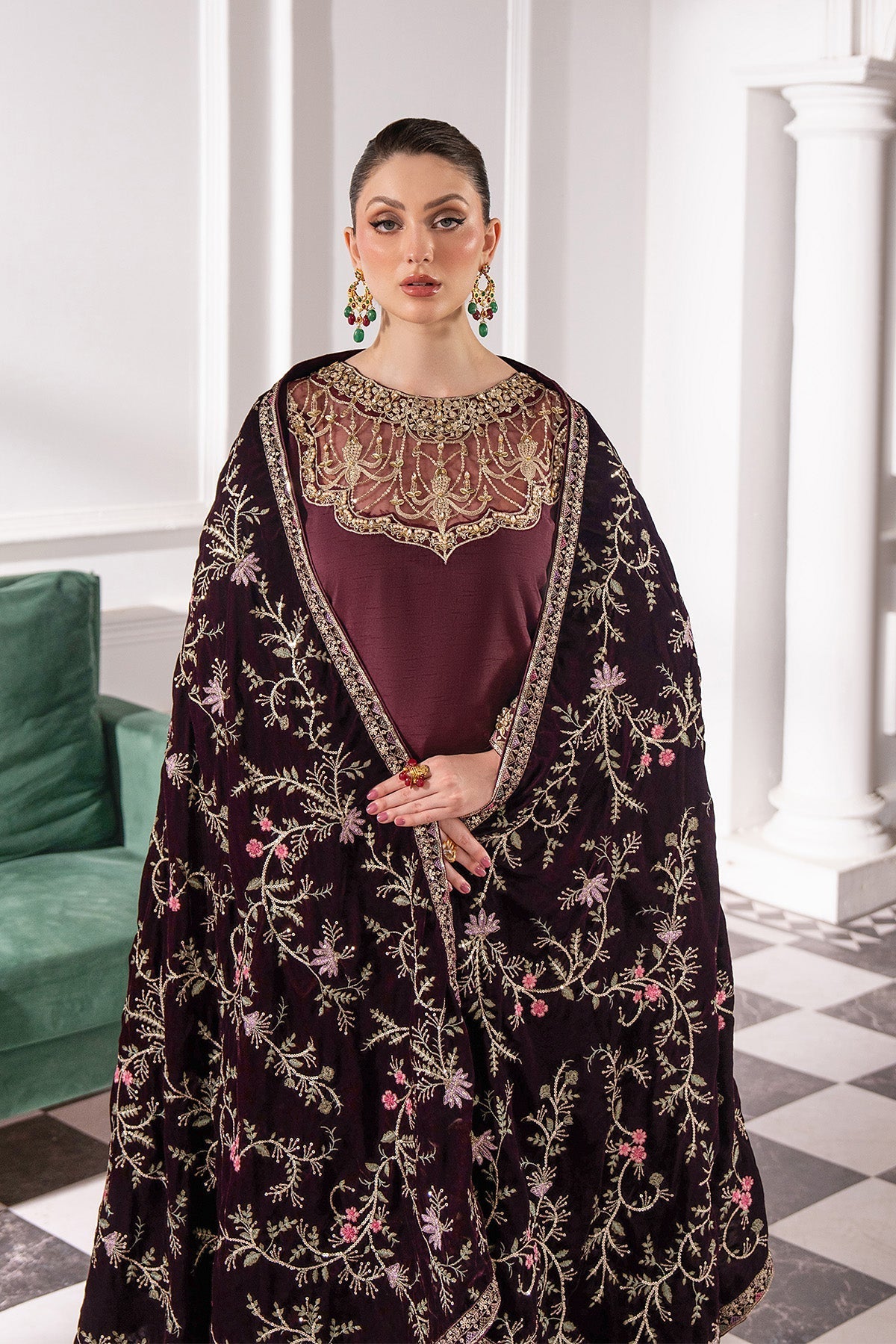 Raeesa Premium | Noirah Velvet | NV-005 - Official Raeesa Premium stockist in UK - Sakeena London