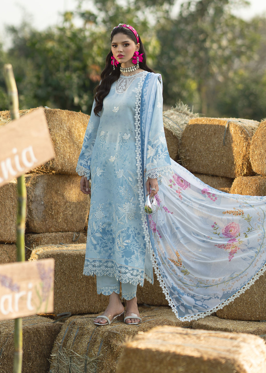 Sardinia | Printkari Lawn Edit 25 | Iris - Official Sardinia stockist in UK - Sakeena London