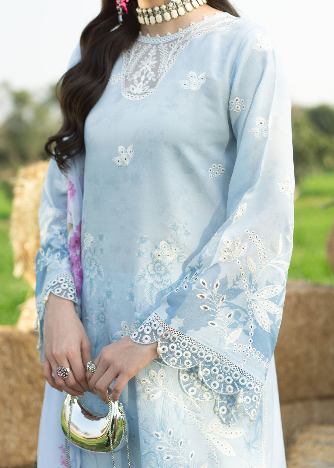 Sardinia | Printkari Lawn Edit 25 | Iris - Official Sardinia stockist in UK - Sakeena London
