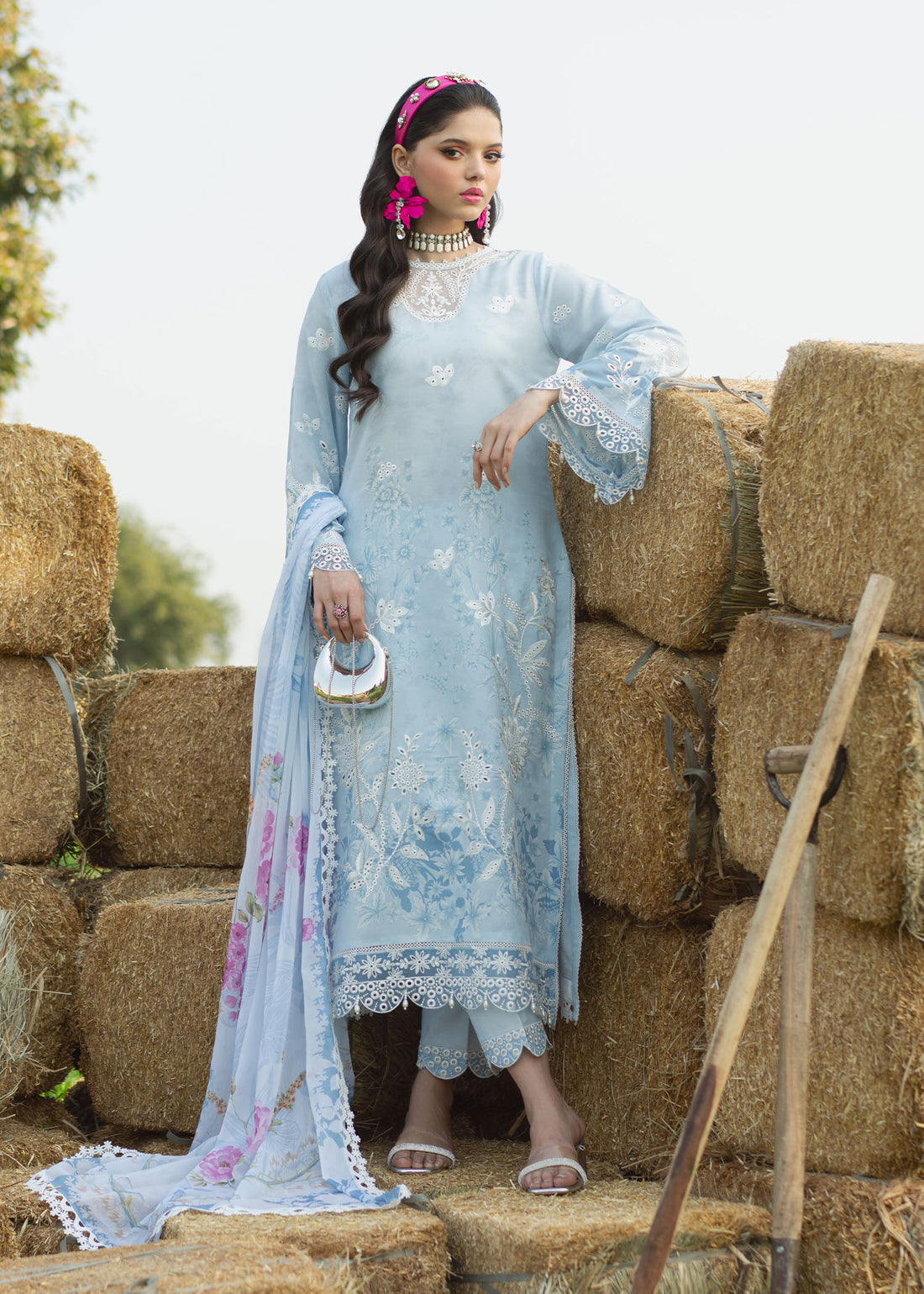 Sardinia | Printkari Lawn Edit 25 | Iris - Official Sardinia stockist in UK - Sakeena London