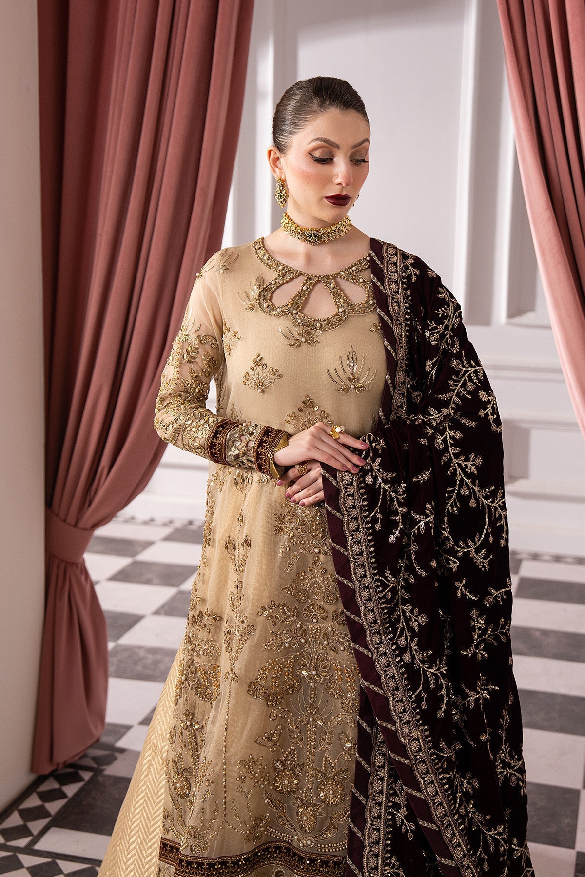 Raeesa Premium | Noirah Velvet | NV-008 - Official Raeesa Premium stockist in UK - Sakeena London