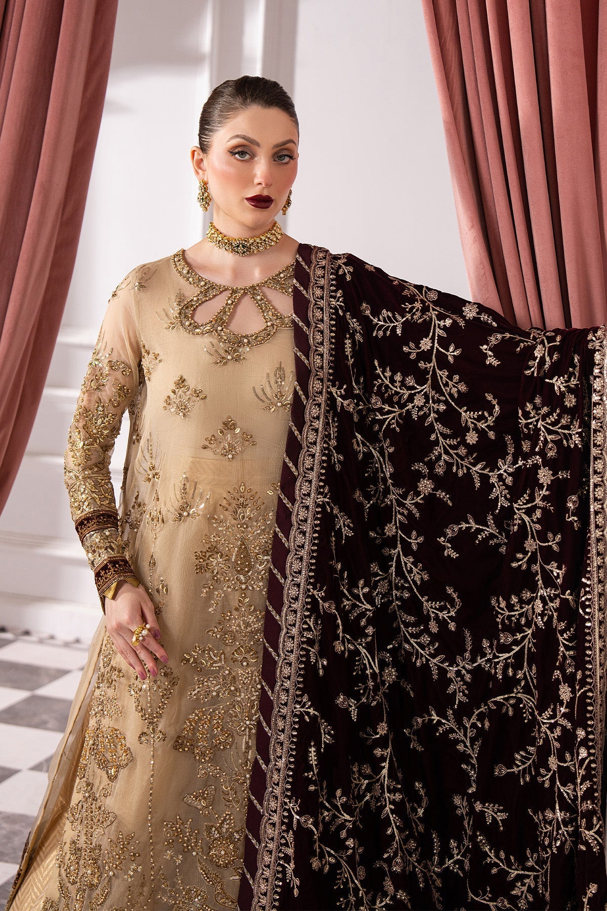 Raeesa Premium | Noirah Velvet | NV-008 - Official Raeesa Premium stockist in UK - Sakeena London