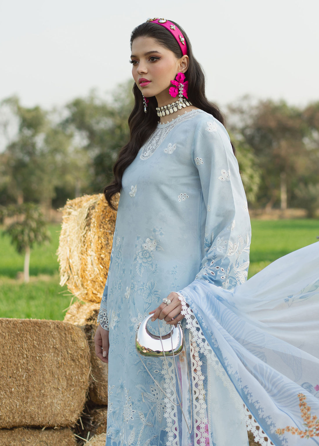 Sardinia | Printkari Lawn Edit 25 | Iris - Official Sardinia stockist in UK - Sakeena London