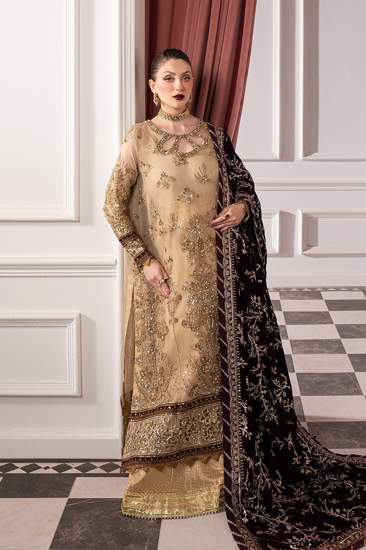 Raeesa Premium | Noirah Velvet | NV-008 - Official Raeesa Premium stockist in UK - Sakeena London
