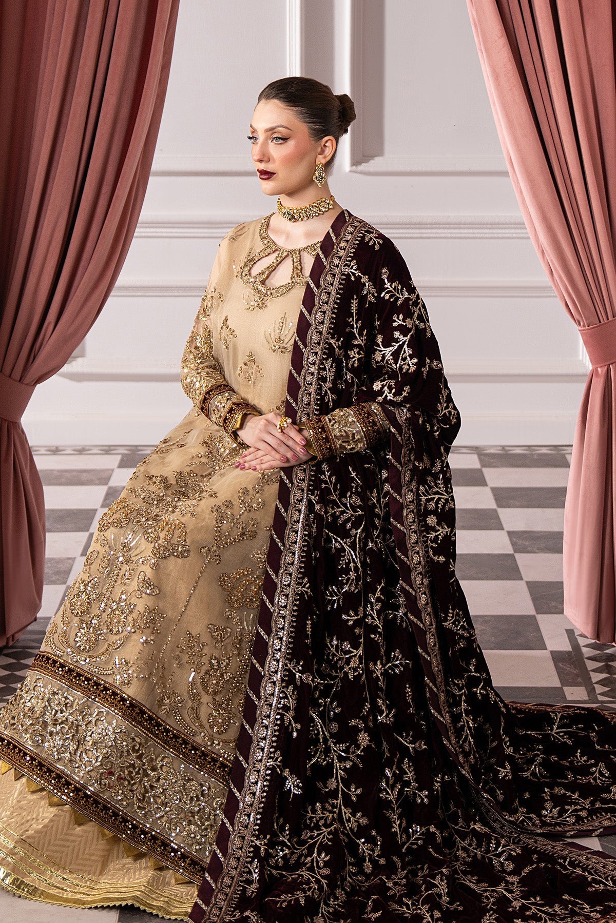 Raeesa Premium | Noirah Velvet | NV-008 - Official Raeesa Premium stockist in UK - Sakeena London