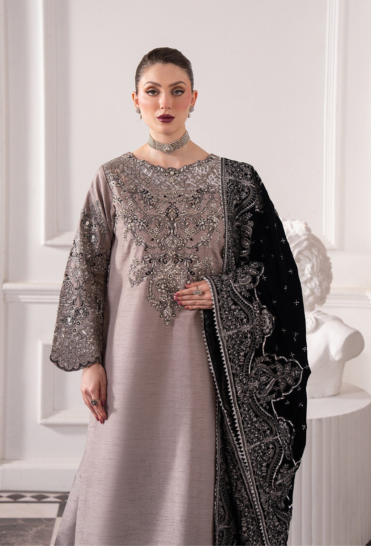 Raeesa Premium | Noirah Velvet | NV-007 - Official Raeesa Premium stockist in UK - Sakeena London