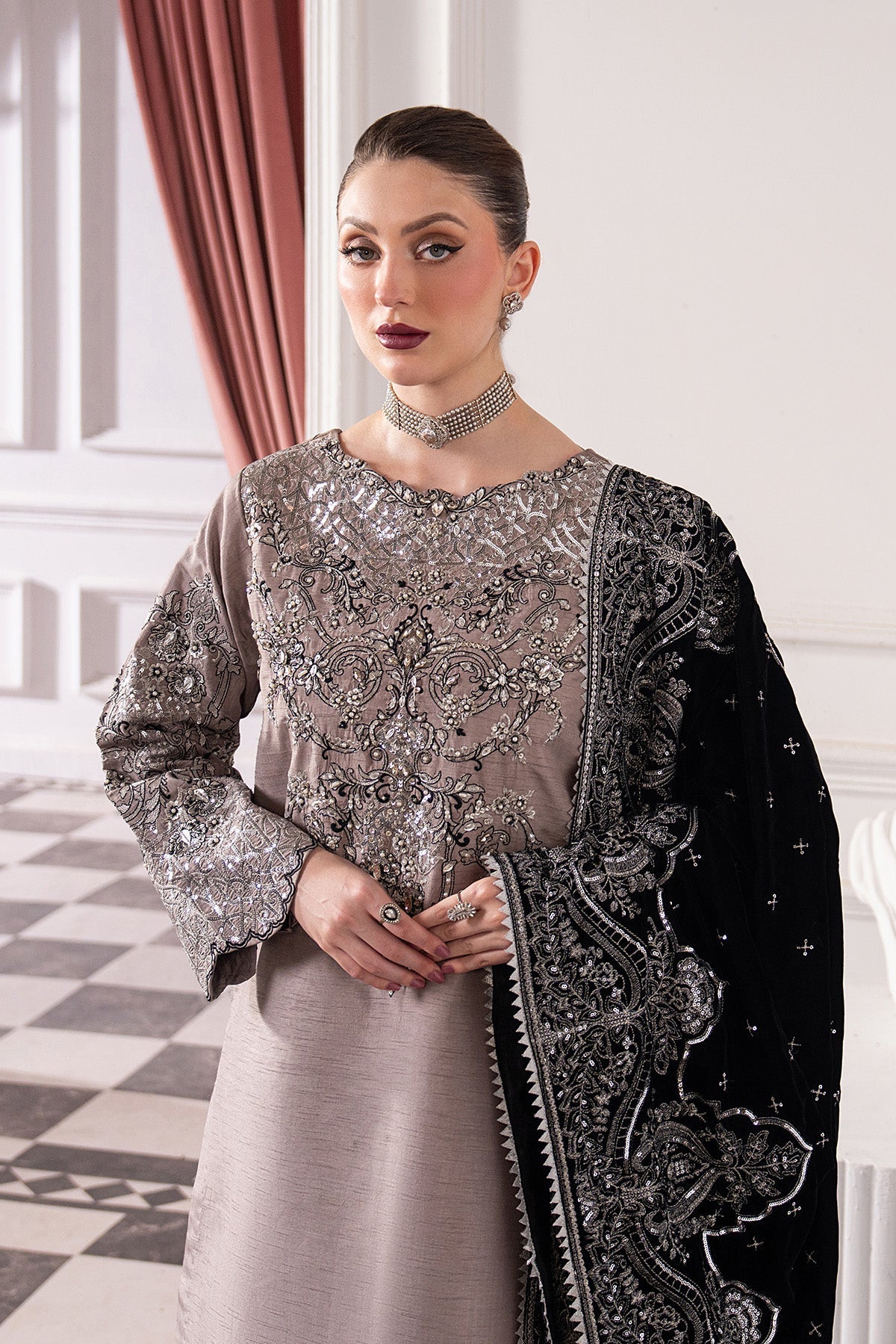 Raeesa Premium | Noirah Velvet | NV-007 - Official Raeesa Premium stockist in UK - Sakeena London