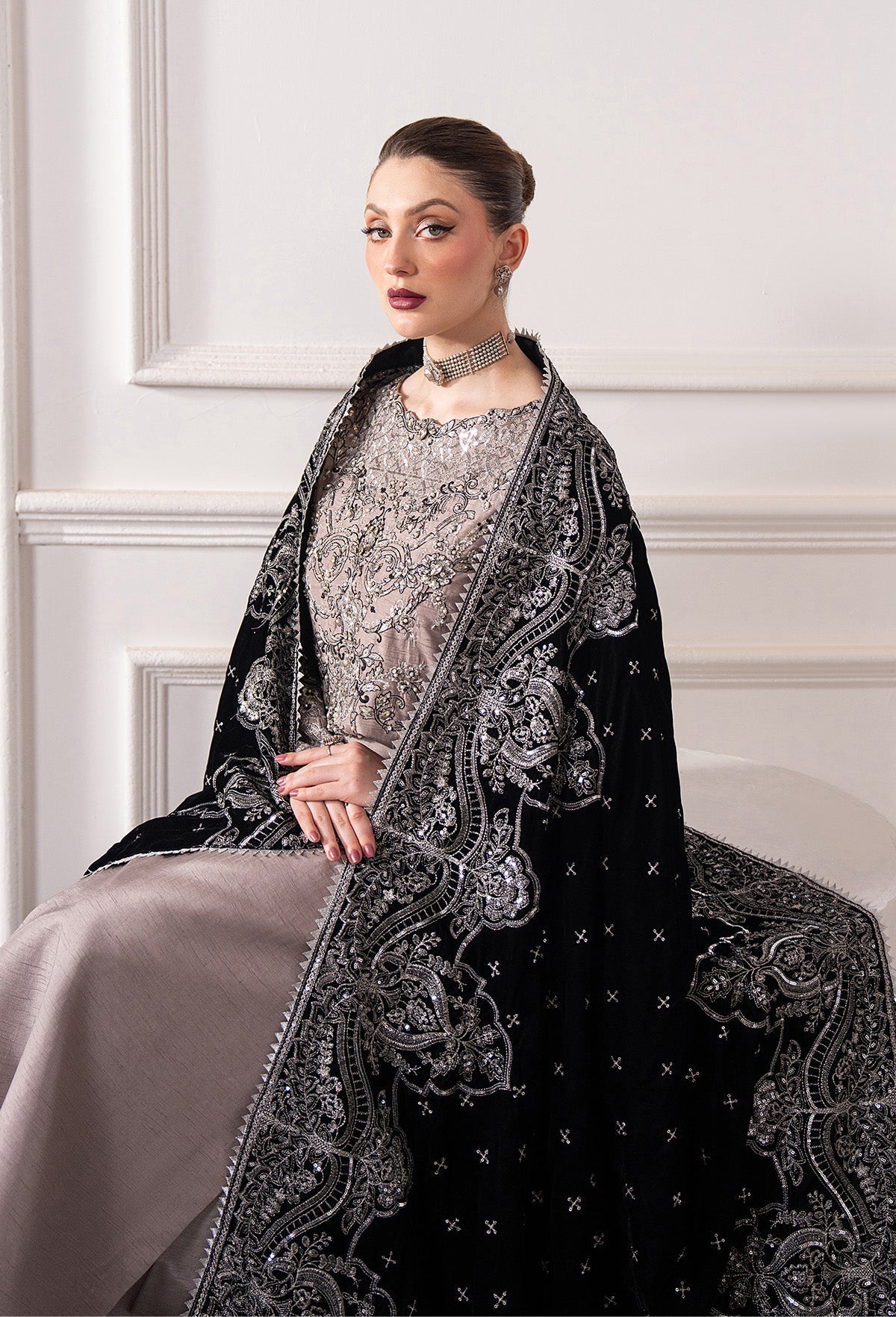 Raeesa Premium | Noirah Velvet | NV-007 - Official Raeesa Premium stockist in UK - Sakeena London