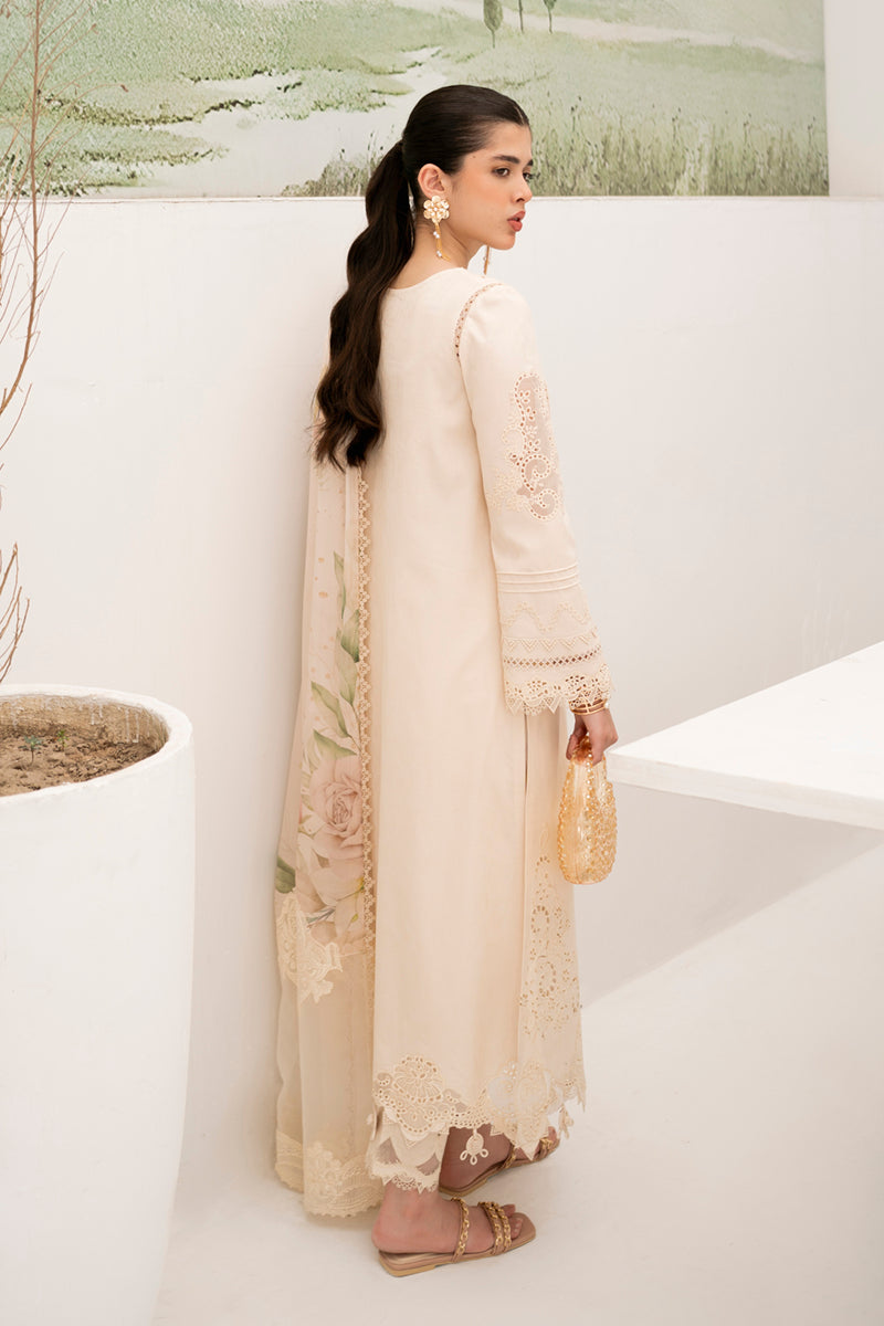 Qalamkar | Casual Pret Lawn | NM-05 LILA - Official Qalamkar stockist in UK - Sakeena London