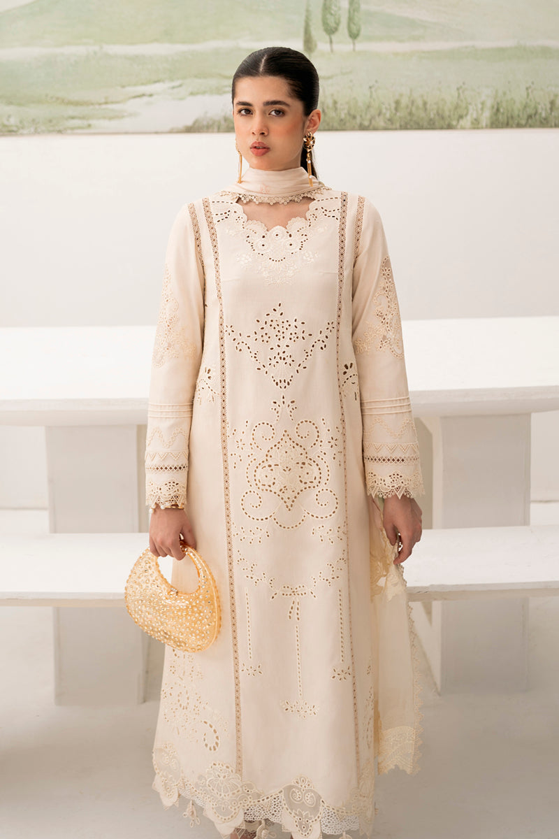 Qalamkar | Casual Pret Lawn | NM-05 LILA - Official Qalamkar stockist in UK - Sakeena London