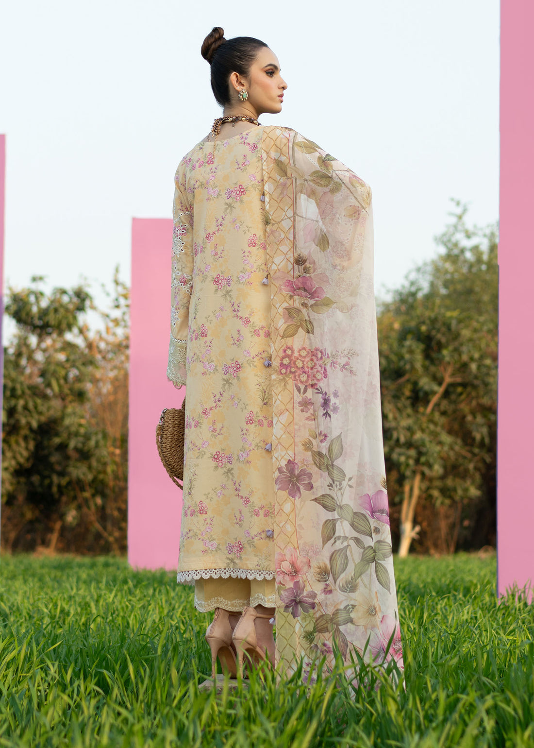 Sardinia | Printkari Lawn Edit 25 | Sunflower - Official Sardinia stockist in UK - Sakeena London