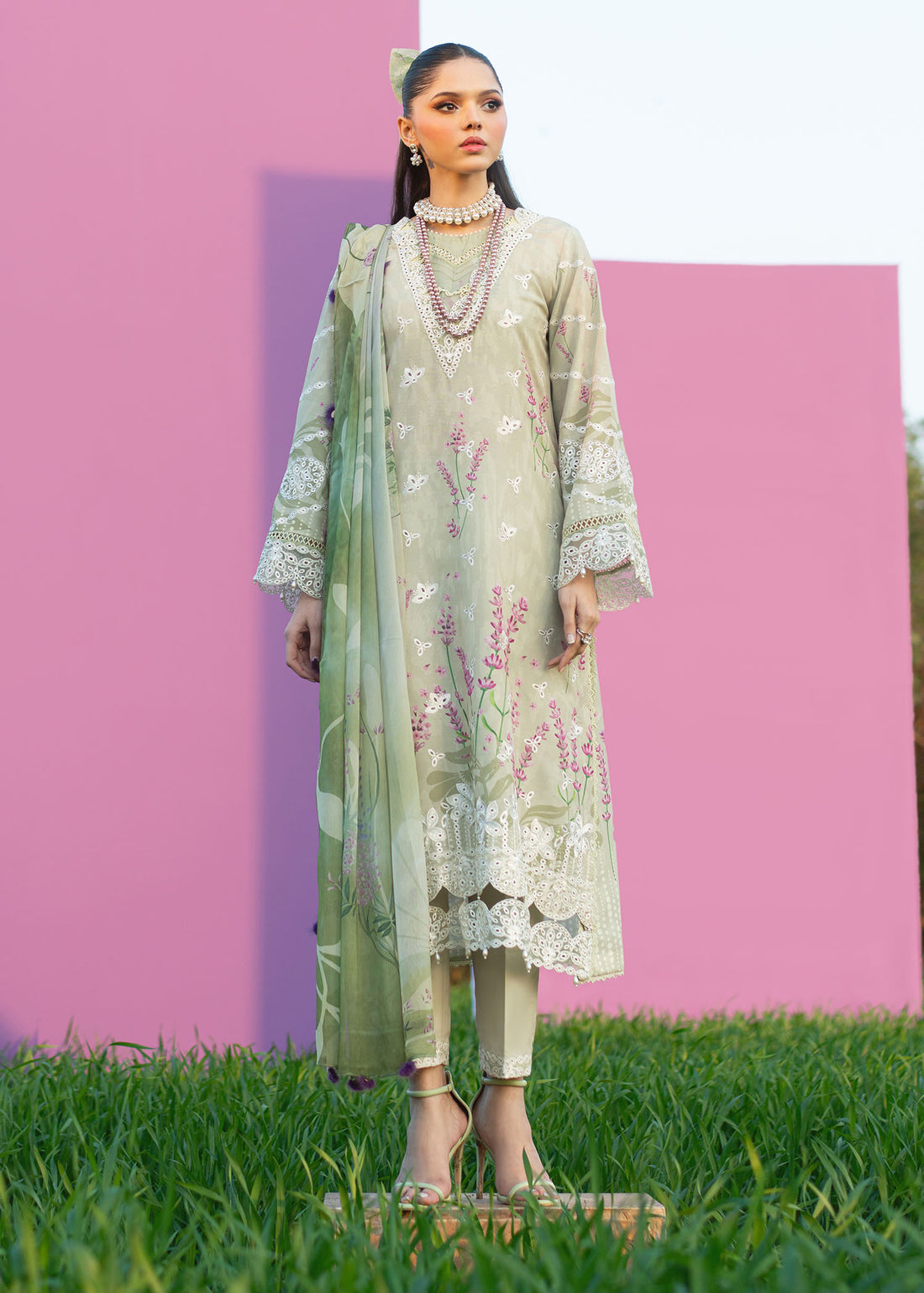 Sardinia | Printkari Lawn Edit 25 | Zinnia - Official Sardinia stockist in UK - Sakeena London