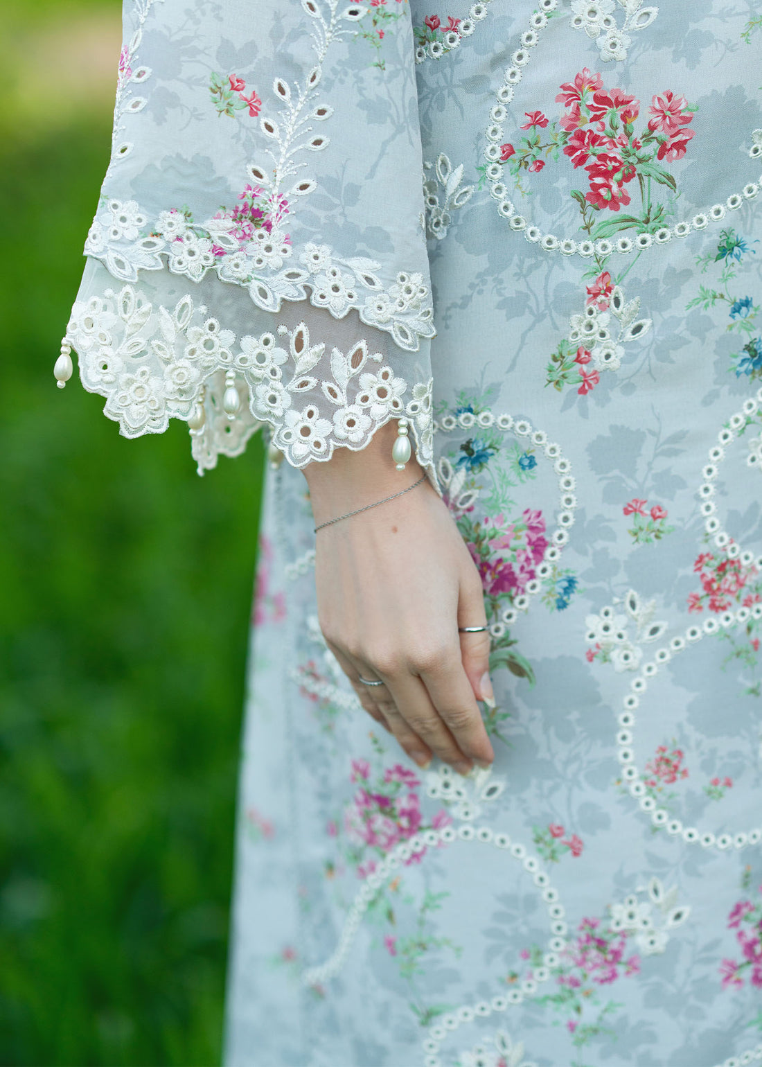 Sardinia | Printkari Lawn Edit 25 | Silver Bush - Official Sardinia stockist in UK - Sakeena London