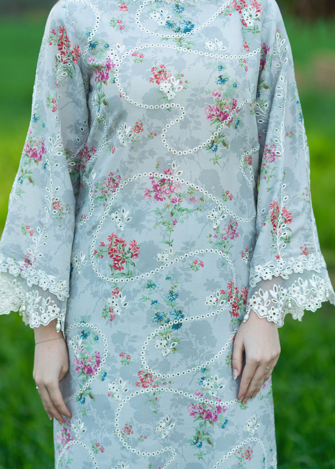 Sardinia | Printkari Lawn Edit 25 | Silver Bush - Official Sardinia stockist in UK - Sakeena London