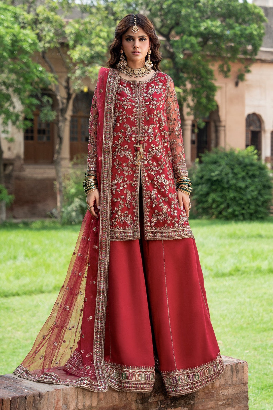 Charizma | Festive Pret | 3-PC Embroidered Raw Silk CMA-6-438 by Charizma – Pakistani designer wear