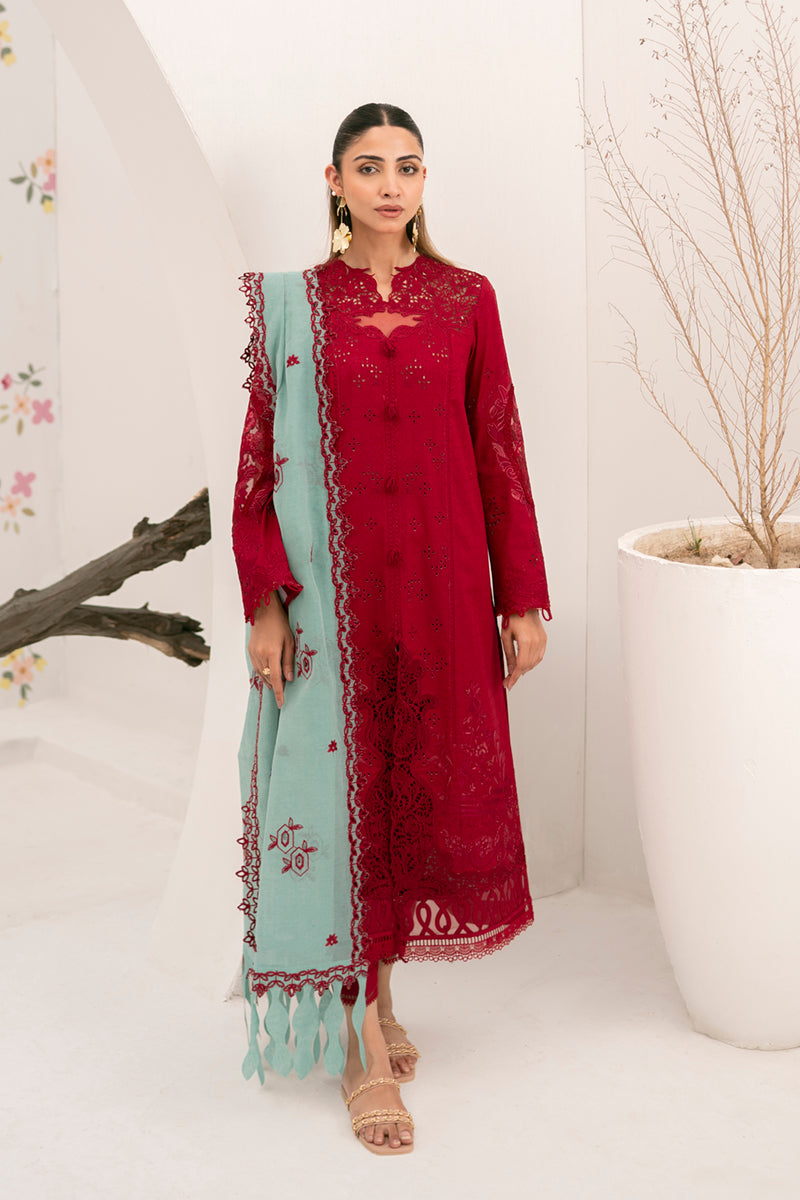 Qalamkar | Casual Pret Lawn | NM-02 GIA - Official Qalamkar stockist in UK - Sakeena London