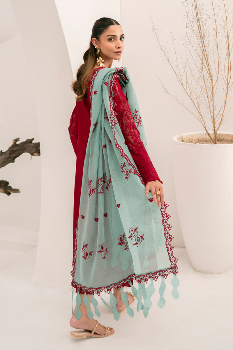 Qalamkar | Casual Pret Lawn | NM-02 GIA - Official Qalamkar stockist in UK - Sakeena London