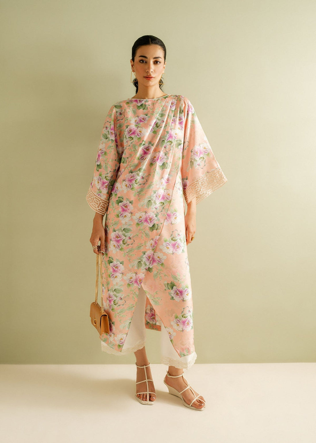 Mahgul | Ayanas Garden | Peach Dreams - Official Mahgul stockist in UK - Sakeena London